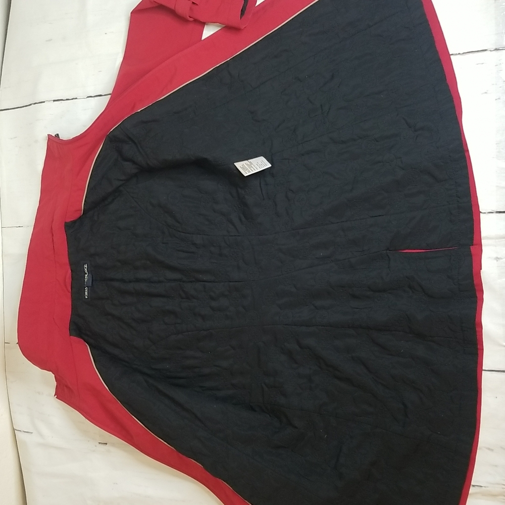 SOLD! IP Kristen Blake Red Fall Duffle Coat - Picture 8 of 15